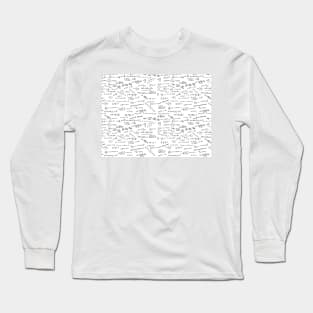 Math Formulas And Numbers Long Sleeve T-Shirt